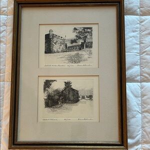 Elegant Black and White Framed Art Print